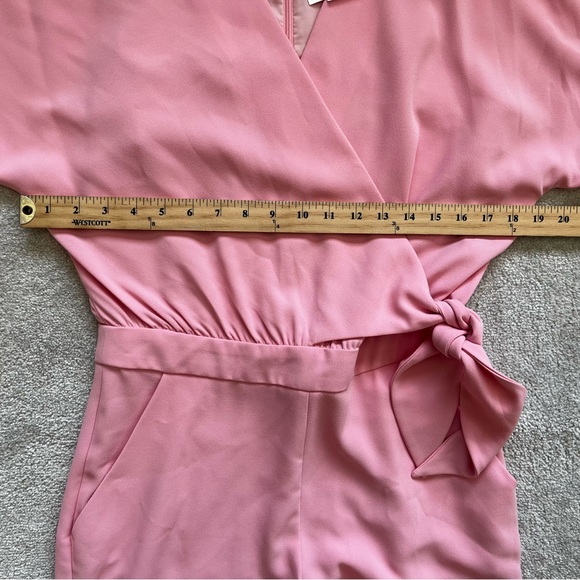 TRINA TURK NWT Kai Tie-Waist Jumpsuit Size 4 BARBIECORE BALLETCORE TRENDY - Picture 7 of 11